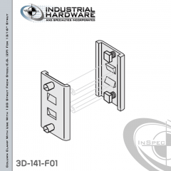 Column Clamp With Use With 12G Strut From Steel-E.G. (ZP) For 13/16 in. Strut