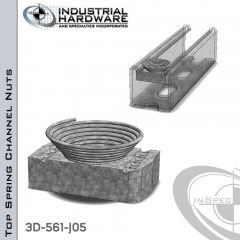 Top Spring Channel Nuts ( Strut ) Steel-Trivalent Coating 5/16-18 X 3/8