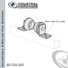 Pipe Support Made From Aluminum For 1 in.-8 in. Pipe (Adjustable)