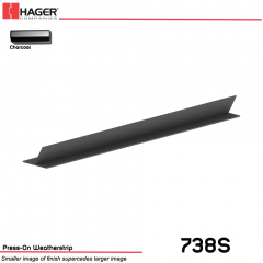 2BR-179818,738S026400000000,798550798187,738S 264" CHARCOAL 3 FIN WEATHERSTRIPPING