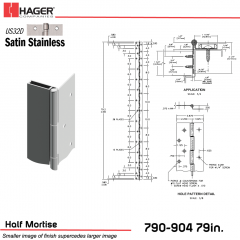 2BP-109266,PS904079032D000JJ1,798550092667,790-904 79" US32D MSTX MSTX 1PK