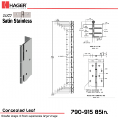 2BP-159378,PL915085032D000001E420,798550593782,790-915 85" US32D 1PK   LH EPT 42" TO C/L