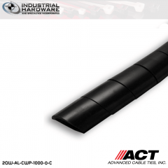 ACT AL-CWP-1000-0-C 1 in. Polyethylene UV Black Cable Wrap 100 ft