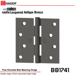 Hager 1741 US10R Full Mortise Hinge Stock No 040724