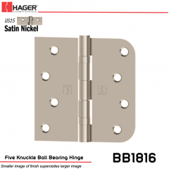 Hager 1816 US15 Full Mortise Hinge Stock No 070289