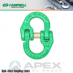 Campbell #5779225 9/32 in. Quik Alloy Coupling Link - Grade 100 - Painted Green