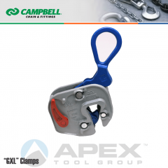 Campbell #6422001 GXL Clamps: 1-Ton WLL 1/16 to 3/4 in. Grip Range