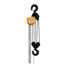 Bison CH100-20: 10 Ton Manual Chain Hoist 20 ft. Electro-Galvanized Chain