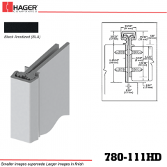 Hager 780-111HD BLA Concealed Leaf Hinge Stock No 164916