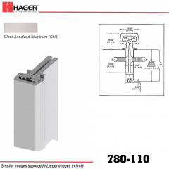 Hager 780-110 CLR Concealed Leaf Hinge Stock No 014866