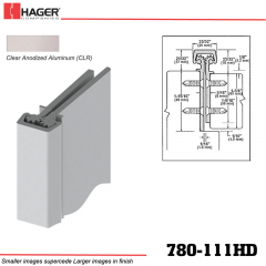 Hager 780-111HD CLR Concealed Leaf Hinge Stock No 184025