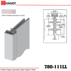 Hager 780-111LL CLR Concealed Leaf Hinge Stock No 195079