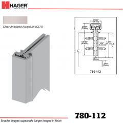 Hager 780-112 CLR Concealed Leaf Hinge Stock No 183922