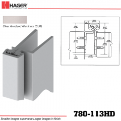 Hager 780-113HD CLR Concealed Leaf Hinge Stock No 195103