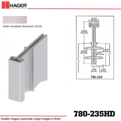 Hager 780-235HD CLR Concealed Leaf Hinge Stock No 195241