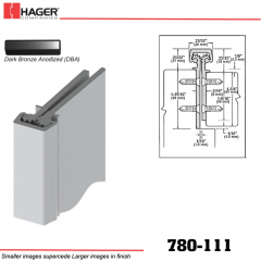 Hager 780-111 DBA Concealed Leaf Hinge Stock No 184008