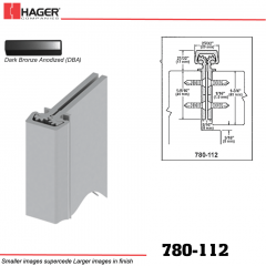 Hager 780-112 DBA Concealed Leaf Hinge Stock No 184003