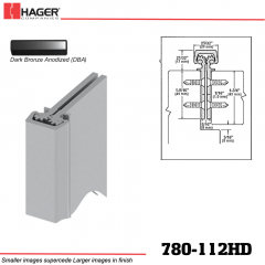 Hager 780-112HD DBA Concealed Leaf Hinge Stock No 184021