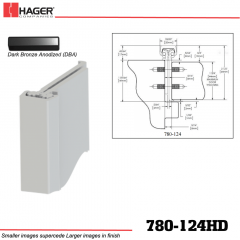 Hager 780-124HD DBA Concealed Leaf Hinge Stock No 194834