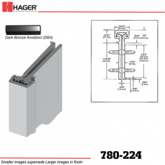 Hager 780-224 DBA Concealed Leaf Hinge Stock No 184006