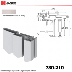 Hager 780-210 CLR Full Surface Leaf Hinge Stock No 063037