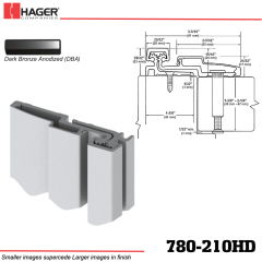 Hager 780-210HD DBA Full Surface Leaf Hinge Stock No 195200