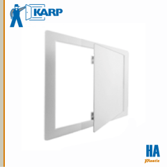 Karp Model HA 28-3/4 in. x 13-3/4 in. Ceiling and Wall Access Door Textured White Plastic Finish