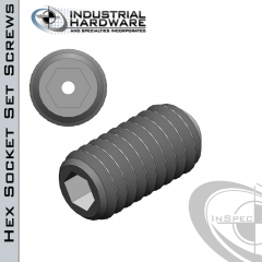 Stainless Headless Vented Socket Set Screw: 4-40 x 5/8