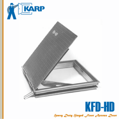 Karp KFD-HD 24" x 24" Hinged Floor Access Door Watertight Spring Assist with Snap Lock