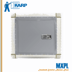 Karp MXPL 36 in. x 36 in. Exterior Wall Access Door For Plaster-Best Rim Cylinder With Night Latch From Stainless Steel