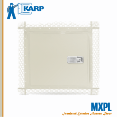 2F-MXPL1818-RCNL-B,Karp MXPL 18 in. x 18 in. Exterior Wall Access Door For Plaster-Best Rim Cylinder With Night Latch