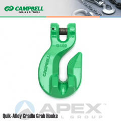 Campbell #5727015 5/8 in. Quik Alloy Cradle Grab Hook - Grade 100 - Painted Green