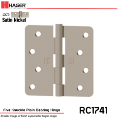 Hager 1741 US15 Full Mortise Hinge Stock No 030652