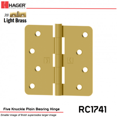 Hager 1741 US3LB Full Mortise Hinge Stock No 029475