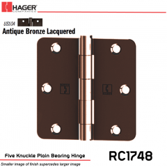 Hager 1748 US10A Full Mortise Hinge Stock No 030698