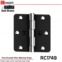 Hager 1749 L2 Full Mortise Hinge Stock No 033531