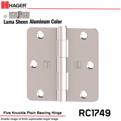 Hager 1749 LS Full Mortise Hinge Stock No 033532