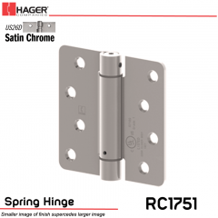 Hager 1751 US26D Full Mortise Hinge Stock No 170229