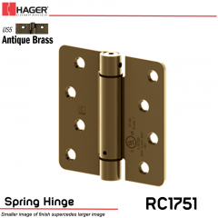 Hager 1751 US5 Full Mortise Hinge Stock No 170236