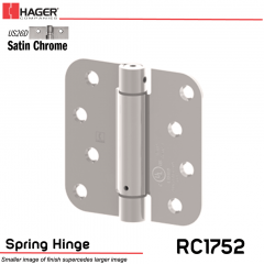 Hager 1752 US26D Full Mortise Hinge Stock No 170455