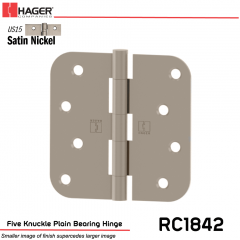 Hager 1842 US15 Full Mortise Hinge Stock No 030856