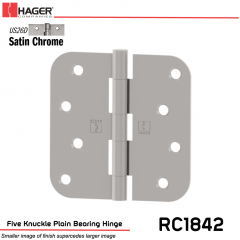 Hager 1842 US26D Full Mortise Hinge Stock No 033567