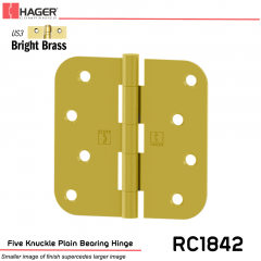 Hager 1842 US3 Full Mortise Hinge Stock No 033569