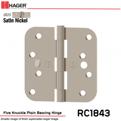 Hager 1843 US15 Full Mortise Hinge Stock No 081894