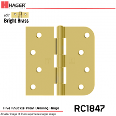 Hager 1847 US3 Full Mortise Hinge Stock No 037777