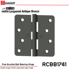 Hager 1741 US10R Full Mortise Hinge Stock No 038241