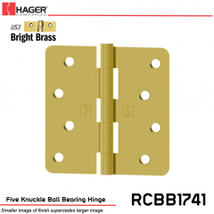 Hager 1741 US3 Full Mortise Hinge Stock No 034504