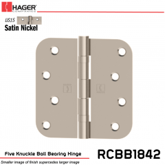 Hager 1842 US15 Full Mortise Hinge Stock No 084292