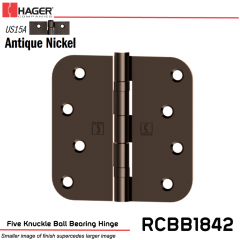 Hager 1842 US15A Full Mortise Hinge Stock No 034524