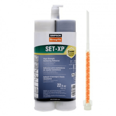 Simpson Strong-Tie SET-XP22-N Epoxy Anchoring Adhesive 22 oz. Tube w/ Nozzle